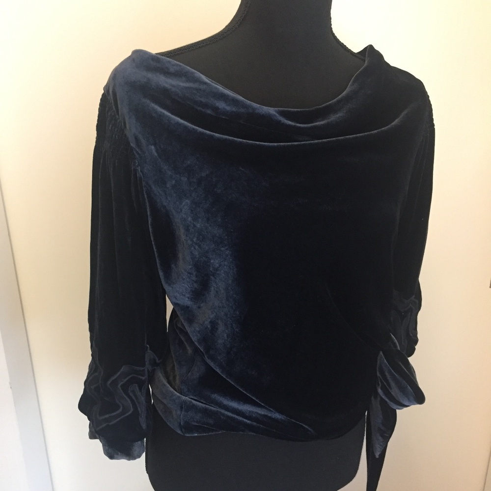 Sophie Theallet Velvet Blouse. Size 36